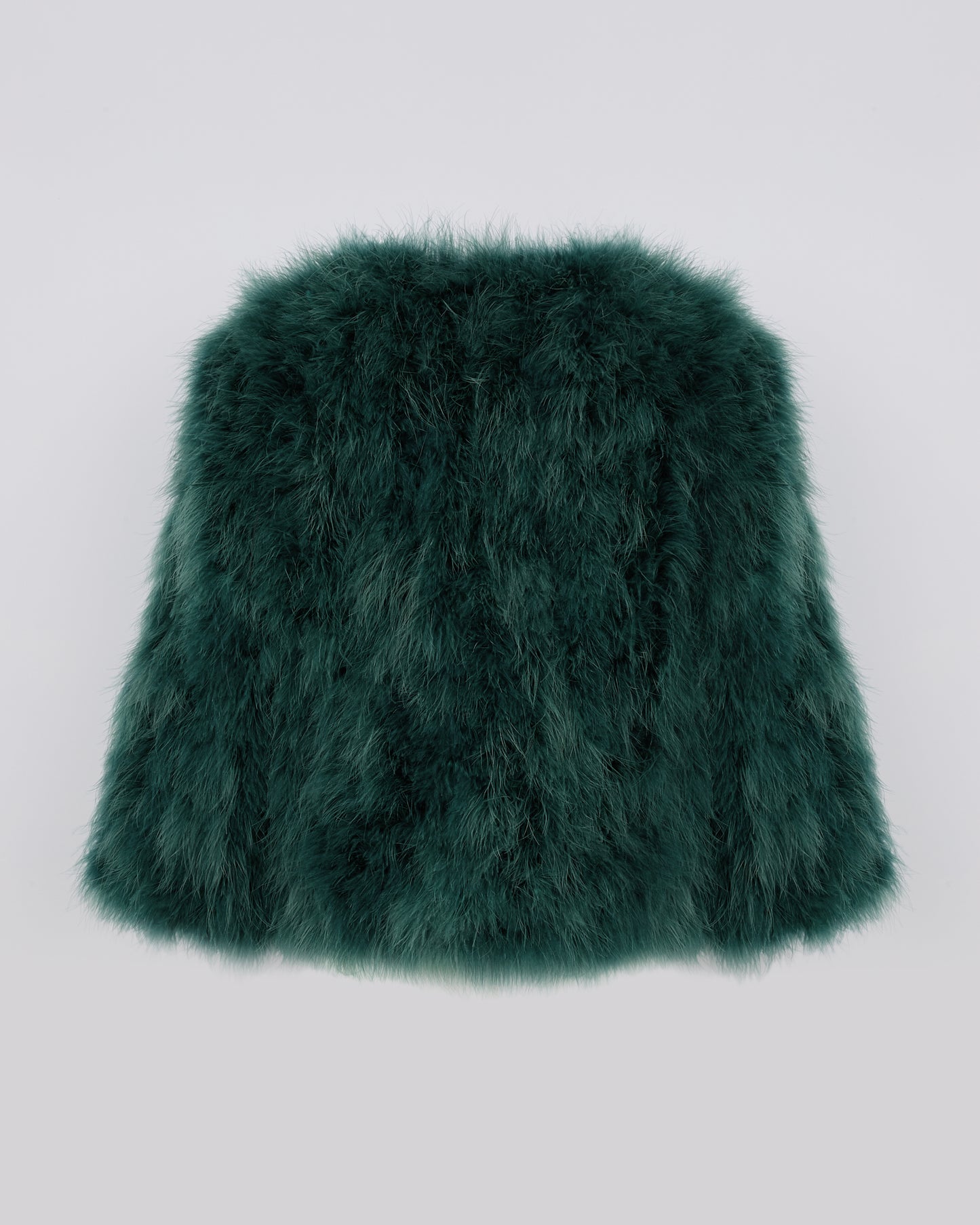Short feather jacket