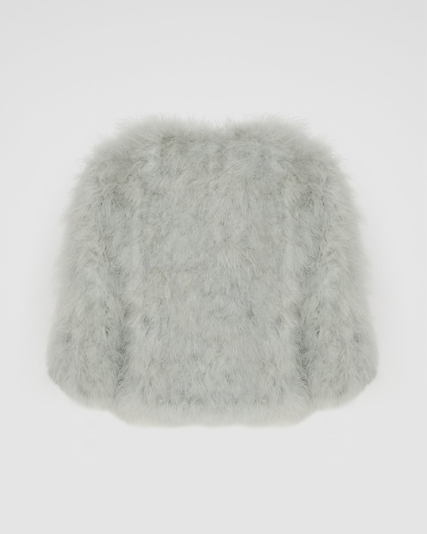 Short feather jacket