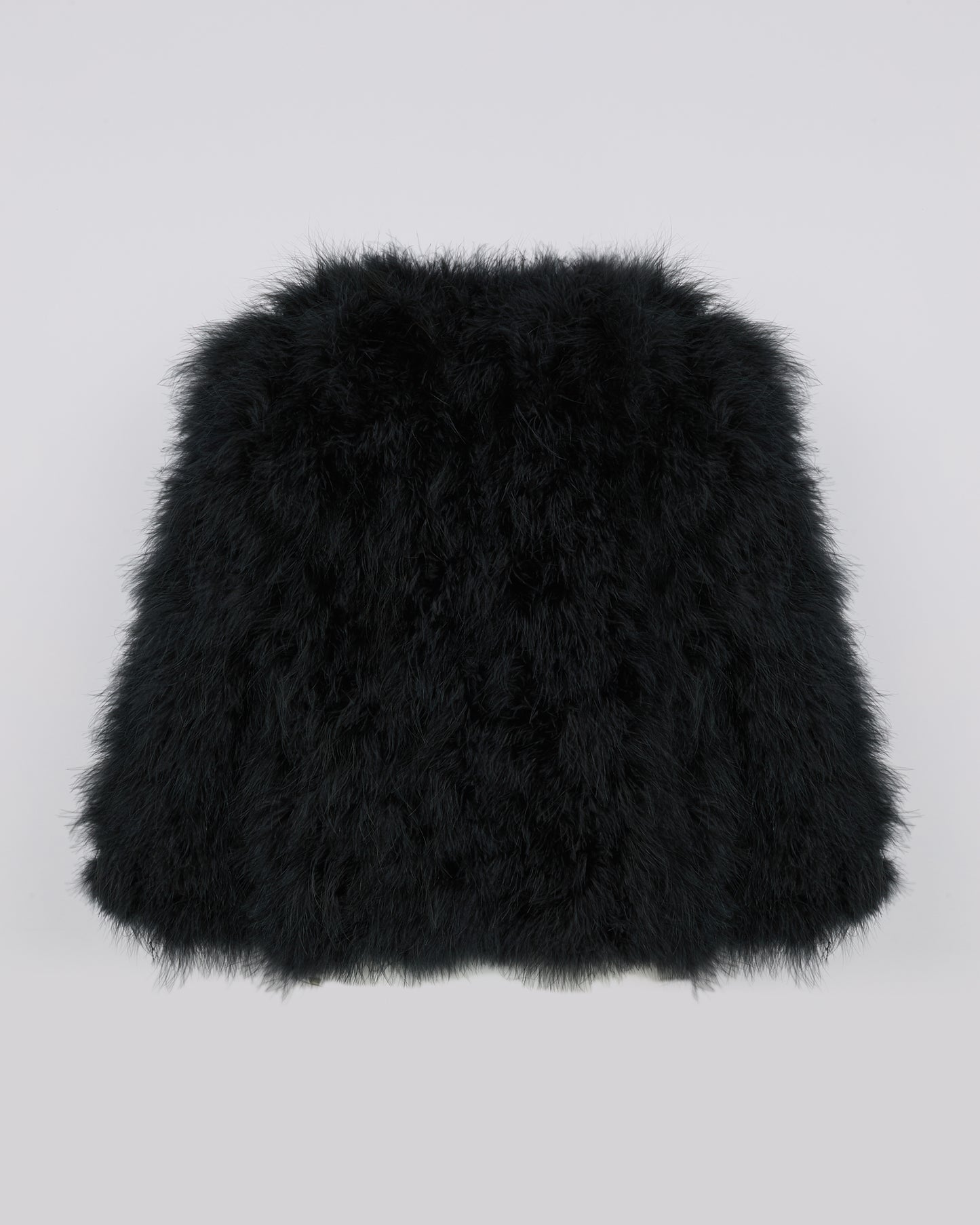 Short feather jacket