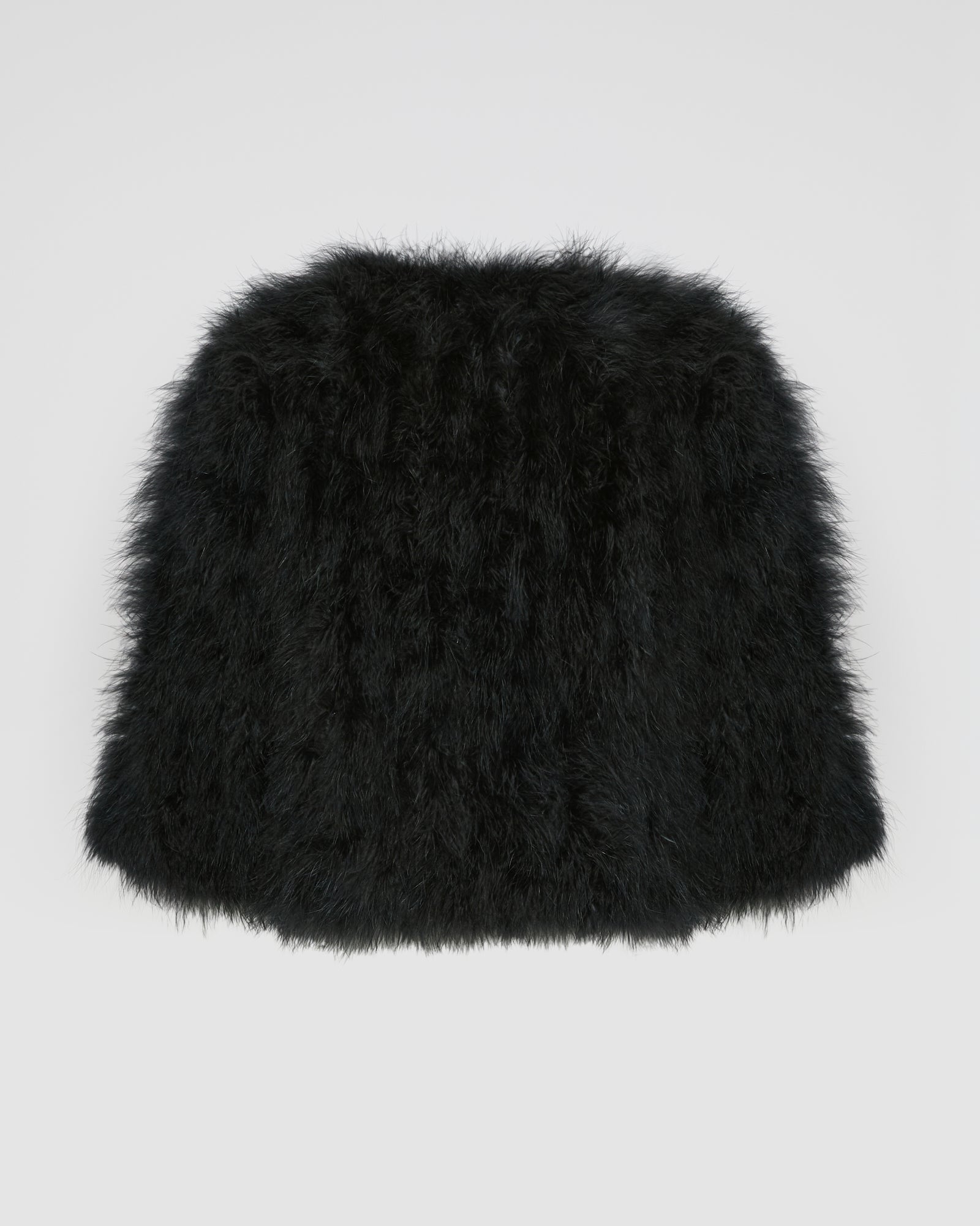Short feather jacket - black - Yves Salomon – Yves Salomon US