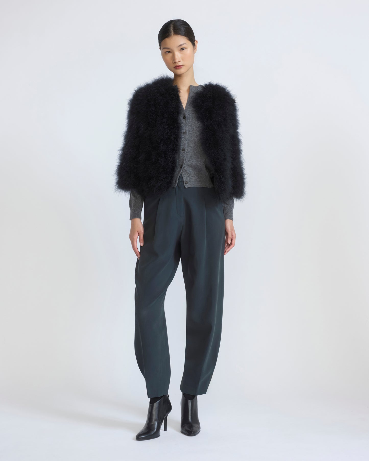 Short feather jacket - Yves Salomon - New Fall/Winter Collection