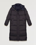 Two-tone reversible 7/8 down jacket