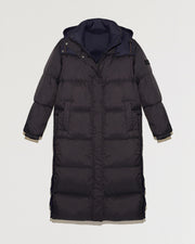 Two-tone reversible 7/8 down jacket