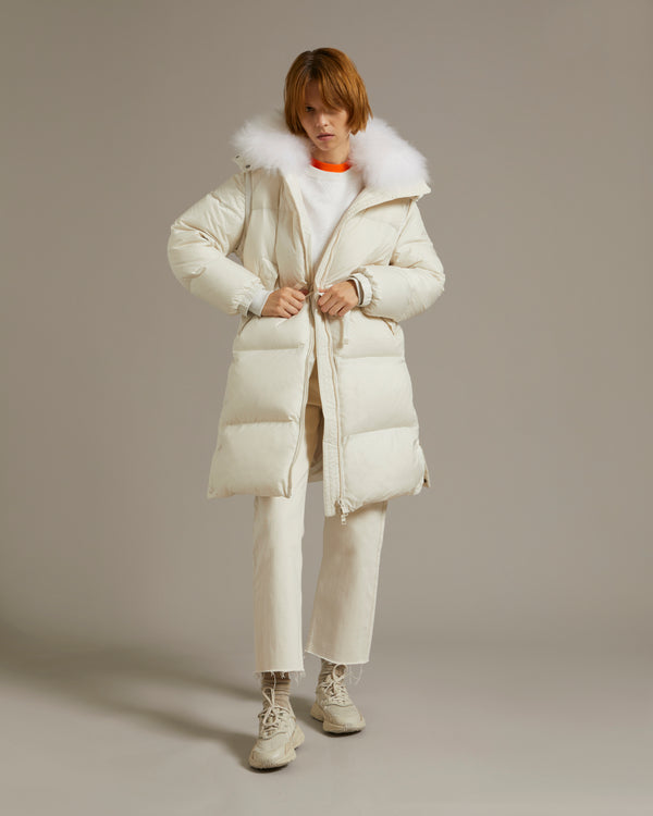 Thick And Warm Down Ankle Length Coat Jacket With Fur Coat Autumn/Winter  Collection From Luo04, $34.23