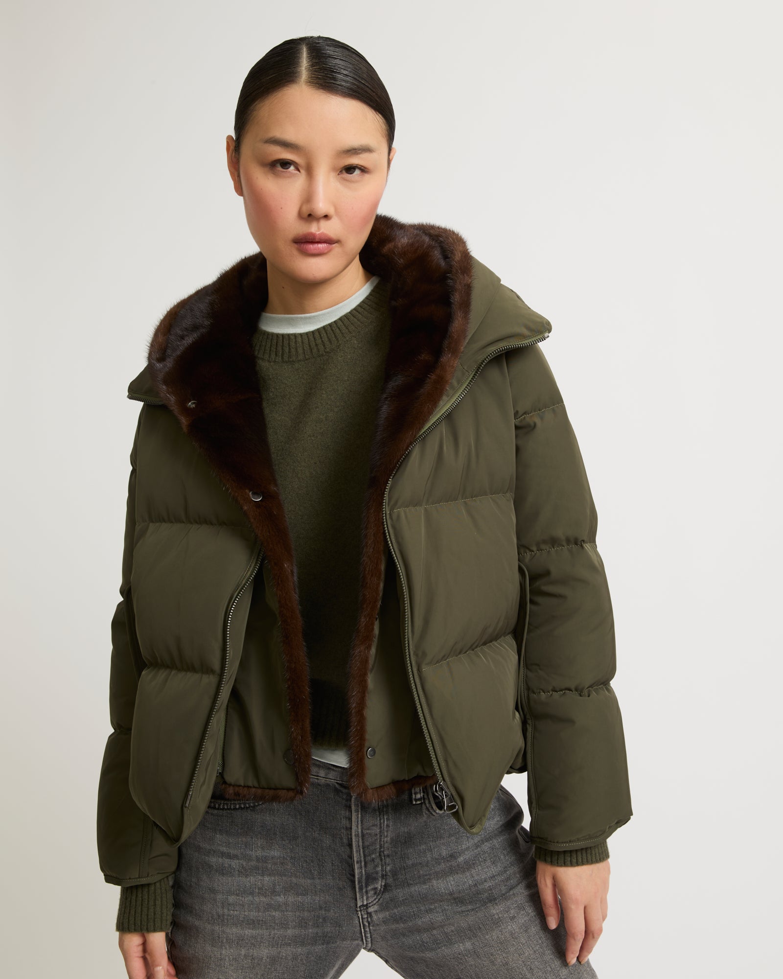 High-end women's parka | Yves Salomon PARIS – Yves Salomon US