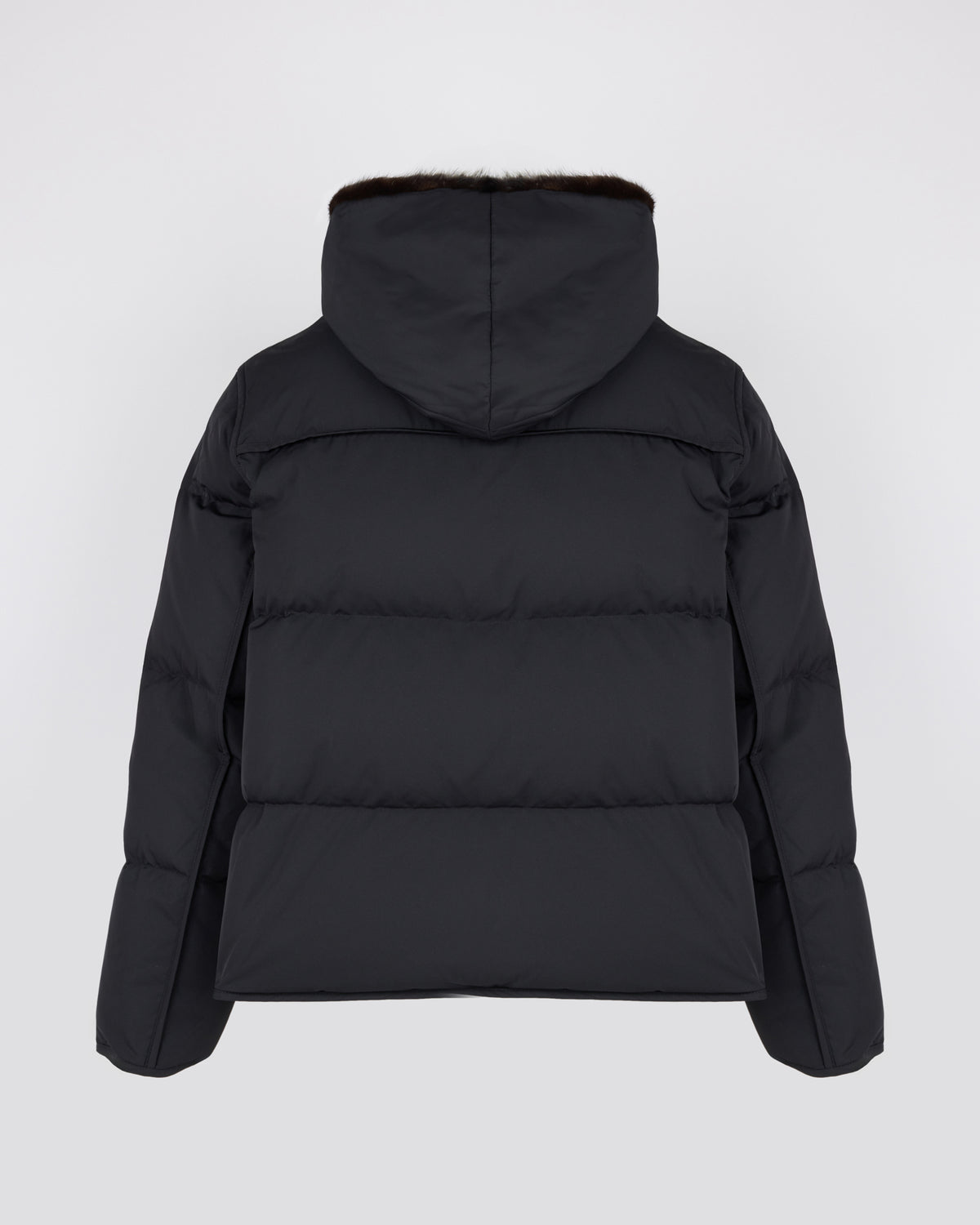 Iconic "A" line down jacket with mink fur hooded bib - Yves Salomon - New Fall/Winter Collection
