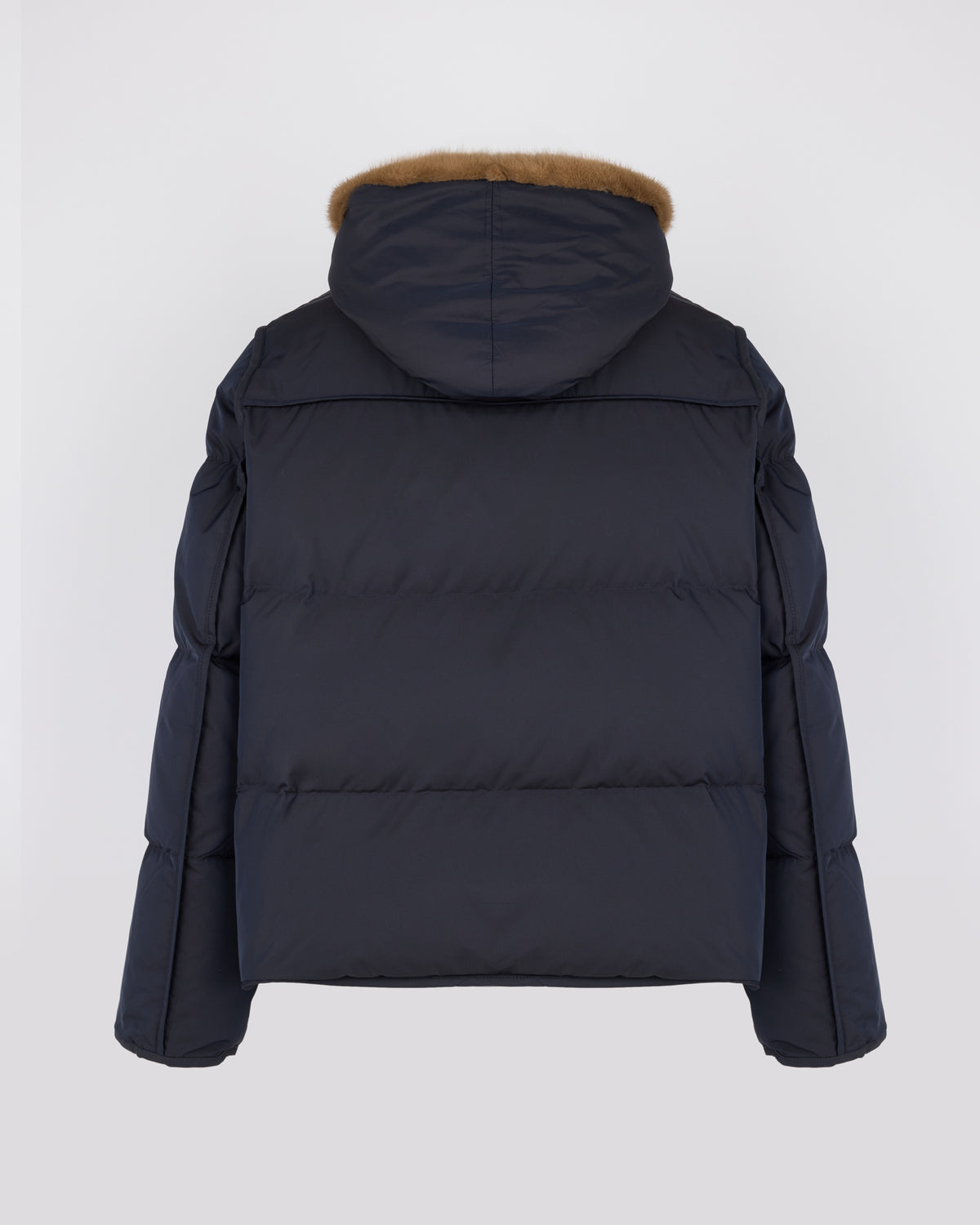 Iconic "A" line down jacket with mink fur hooded bib - Yves Salomon - New Fall/Winter Collection