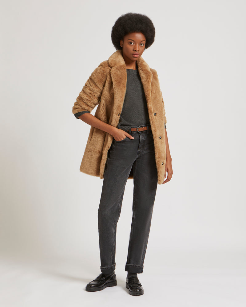 Manteau best sale court camel