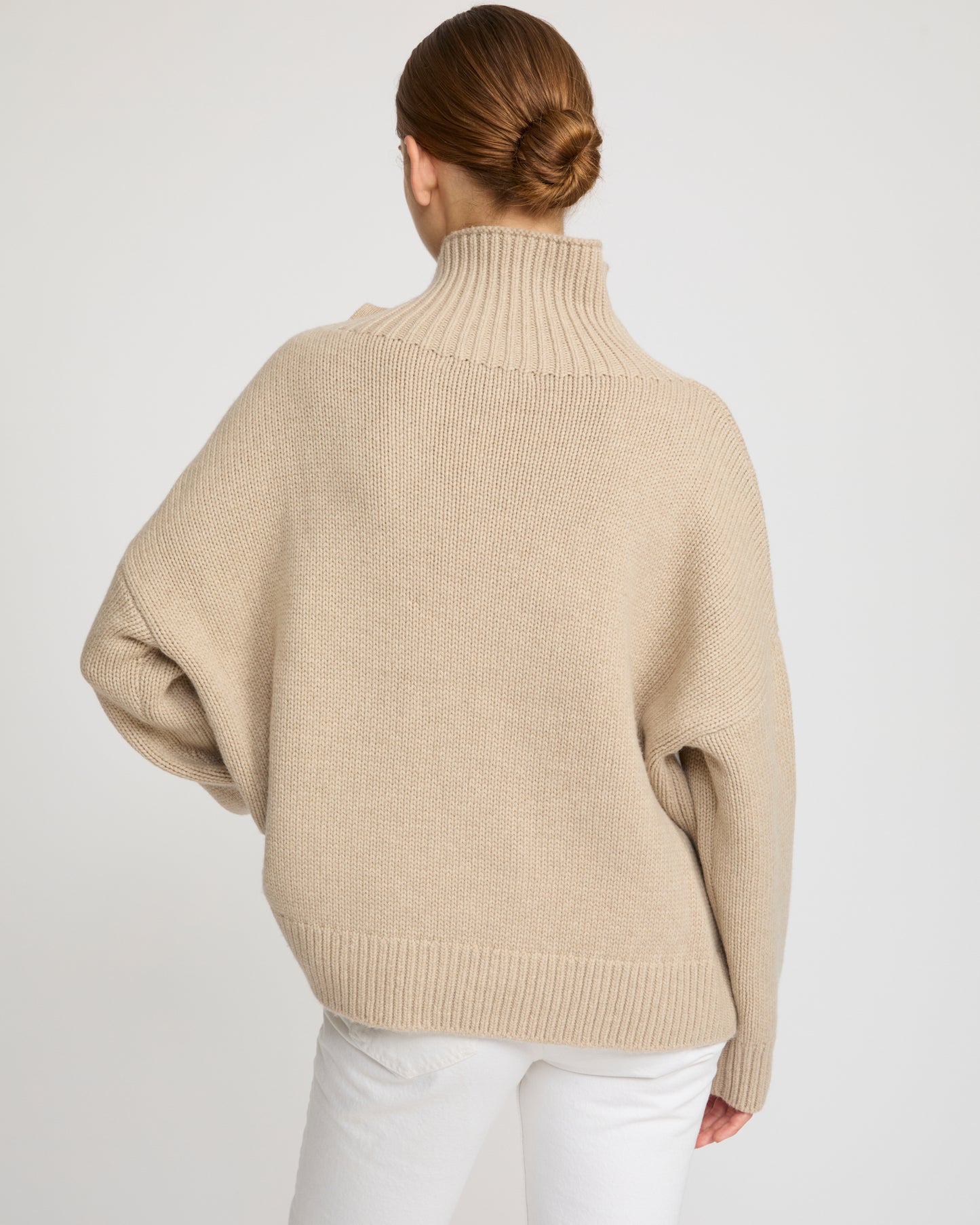 Oversized cashmere wool knit jumper