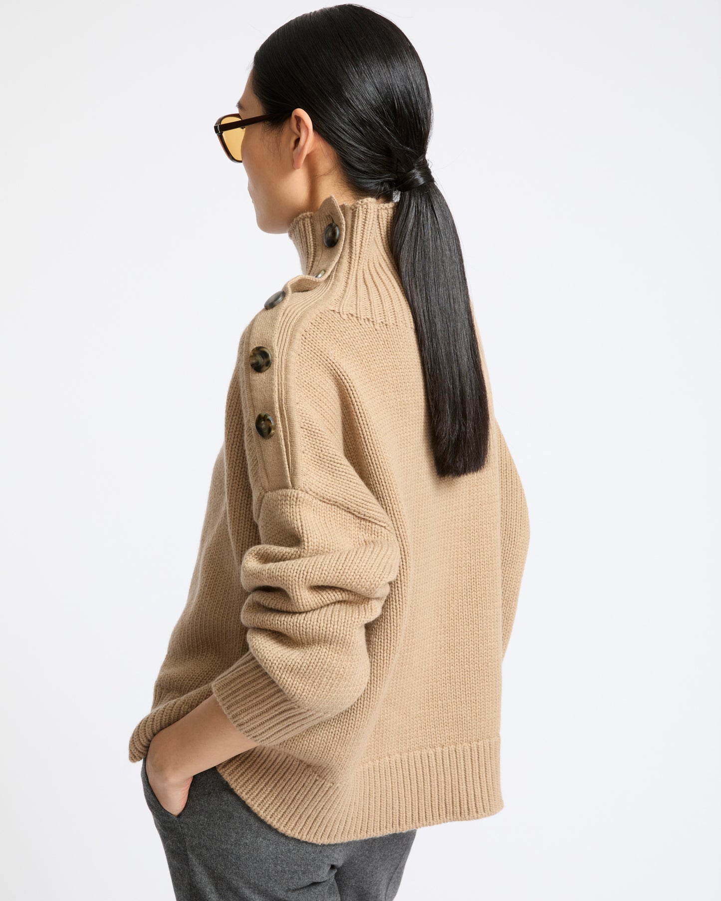 Oversized cashmere wool knit jumper - Yves Salomon - New Fall Winter Collection