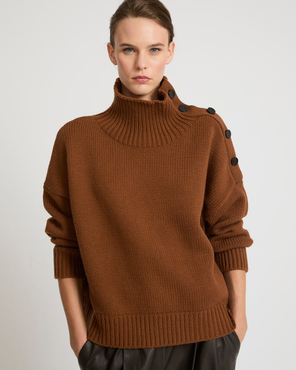 Oversized knit jumper-Yves salomon-Winter sale & boxing day