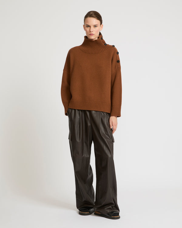 Oversized knit jumper-Yves salomon-Winter sale & boxing day