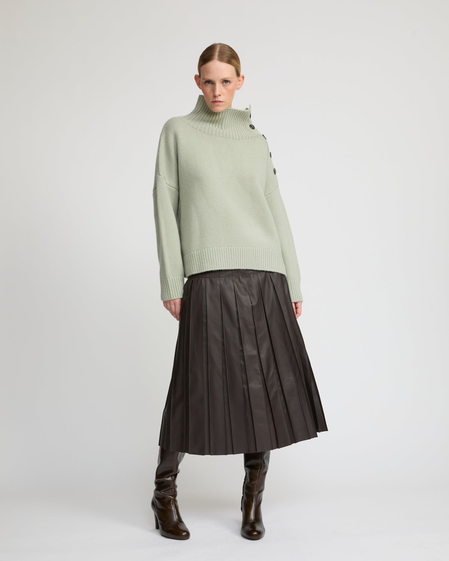 Oversized cashmere wool knit jumper - Yves Salomon