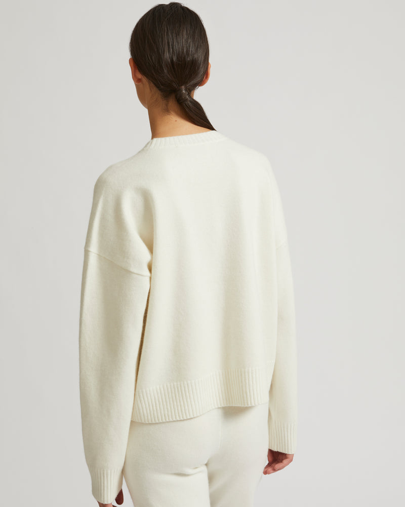 Knit jumper - white - Yves Salomon