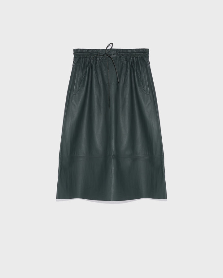 Balck Friday 2025 - Yves Salomon - Flared skirt in lamb leather