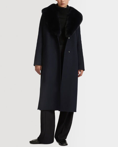 ジャケット・アウター fur collar belted trench coat 23WYM04619CARDA7033_1_grande.
