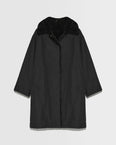 Reversible technical parka with mink fur