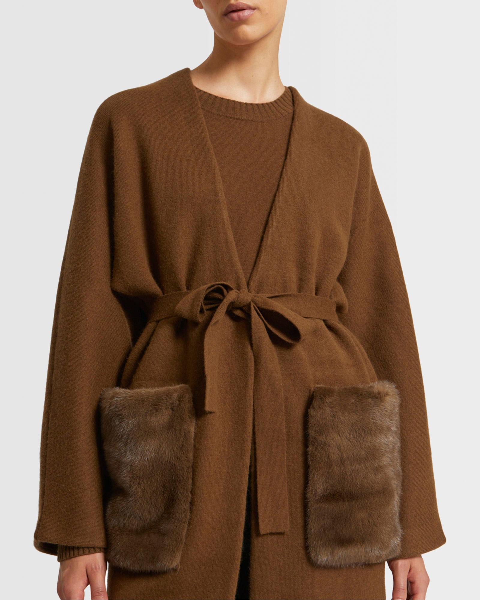 YVES SALOMON イヴ サロモン WOOL FRONT KNITWEAR 小物