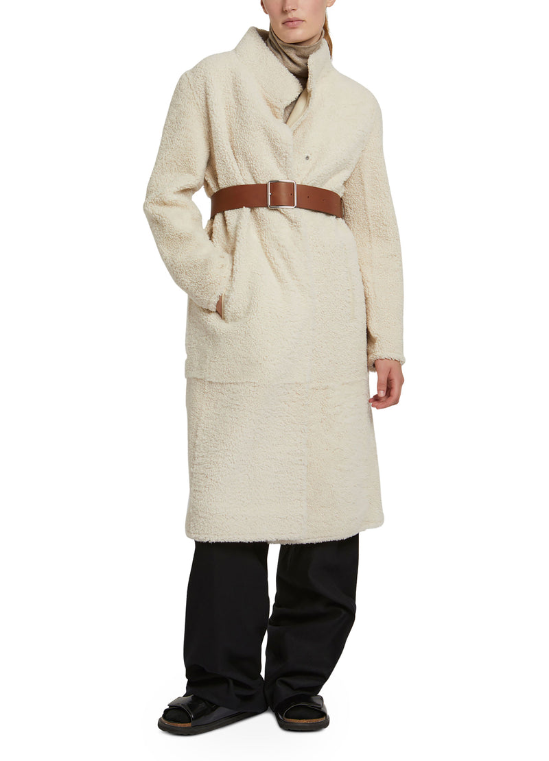 Long coat in merinillo wool