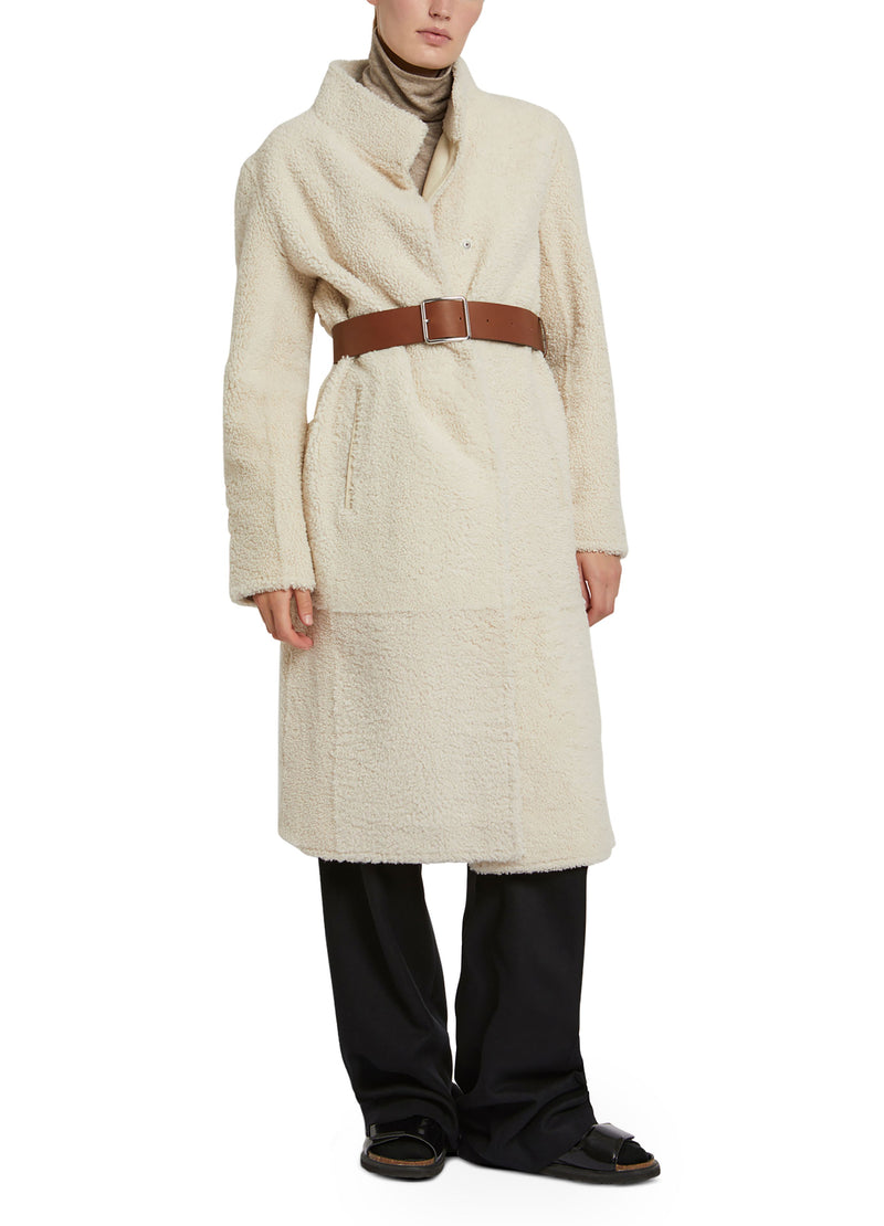 Long coat in merinillo wool