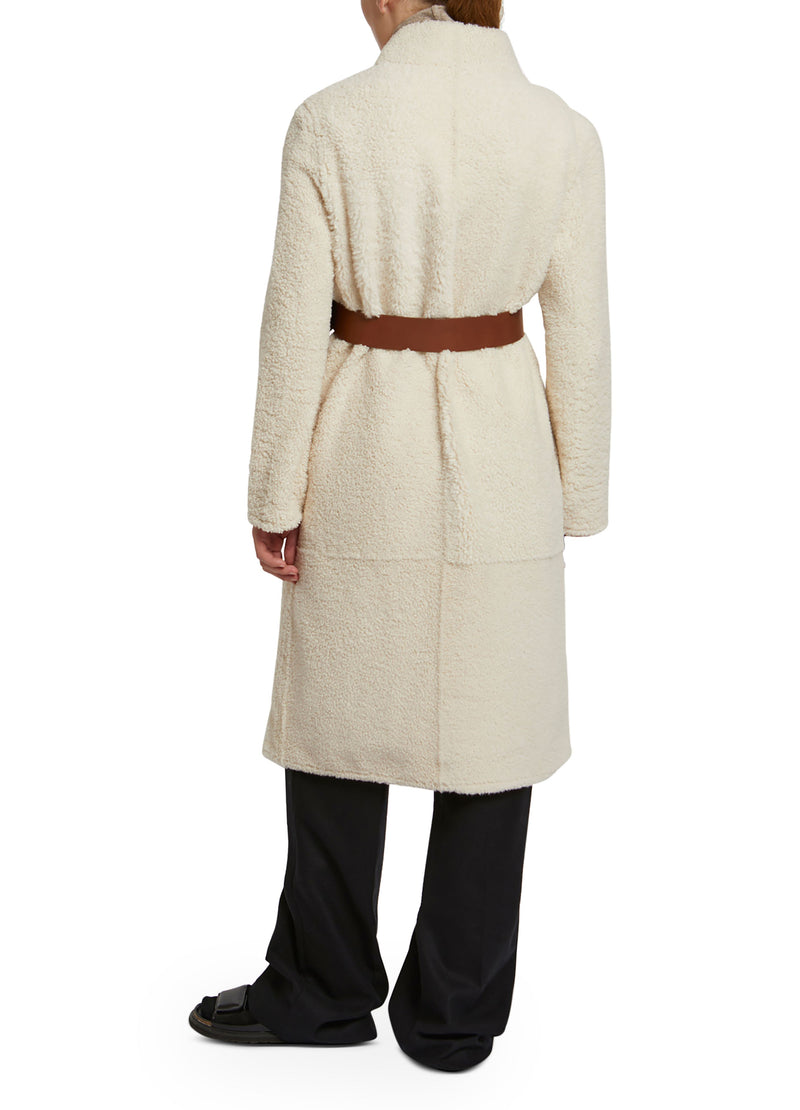 Long coat in merinillo wool