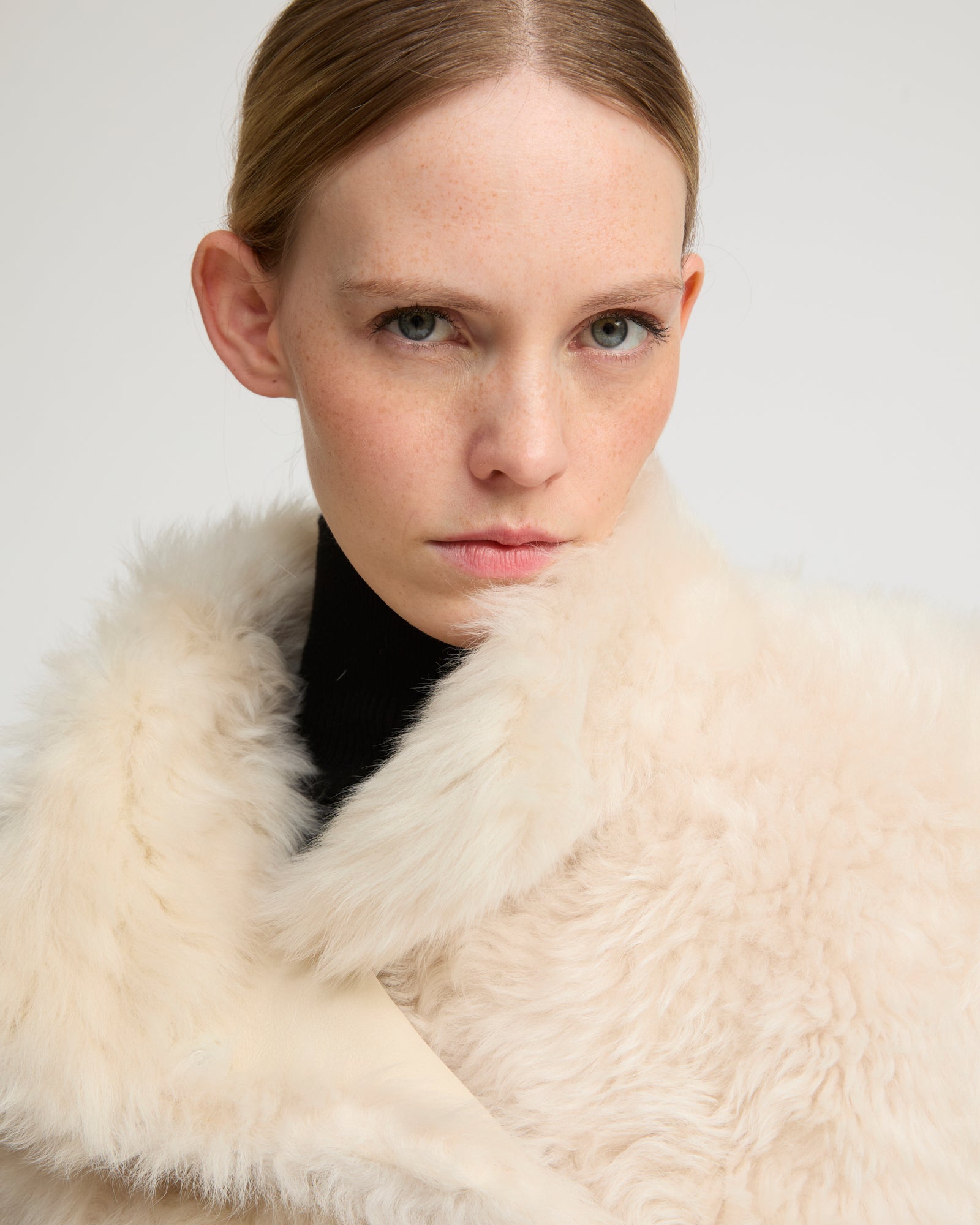 Reversible coat in Toscana lambskin - white - Yves Salomon – Yves