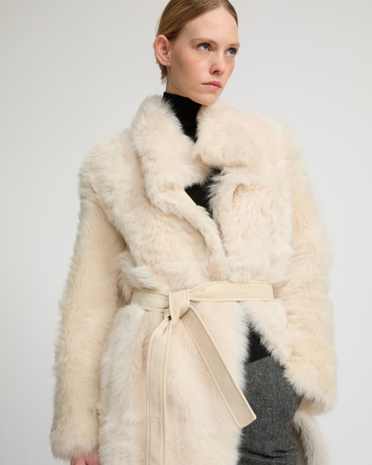 Reversible coat in Toscana lambskin - Yves Salomon