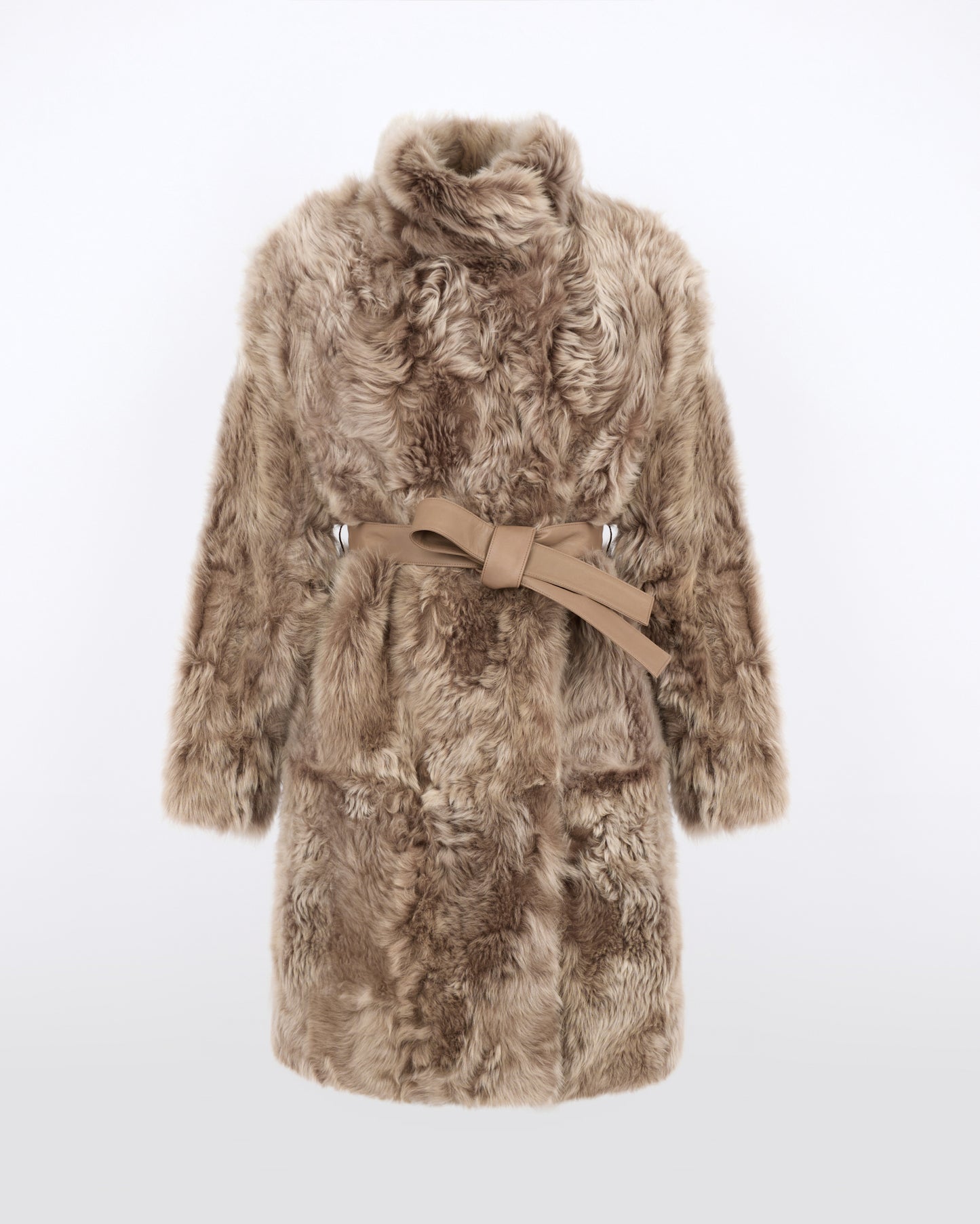 Reversible belted coat in Toscana lambskin - Yves Salomon - New Fall/Winter Collection