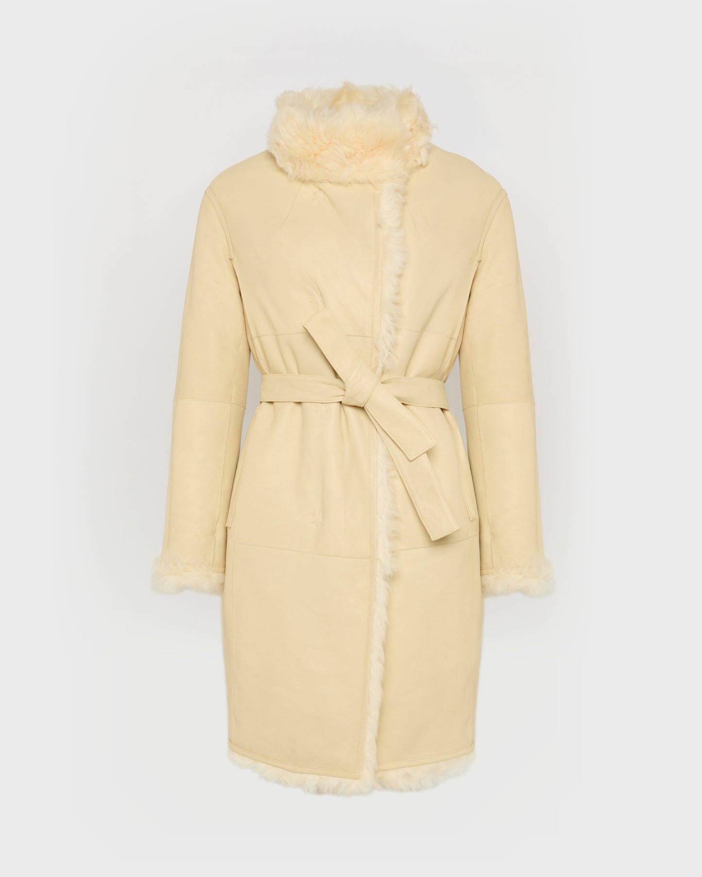 Reversible coat in Toscana lambskin
