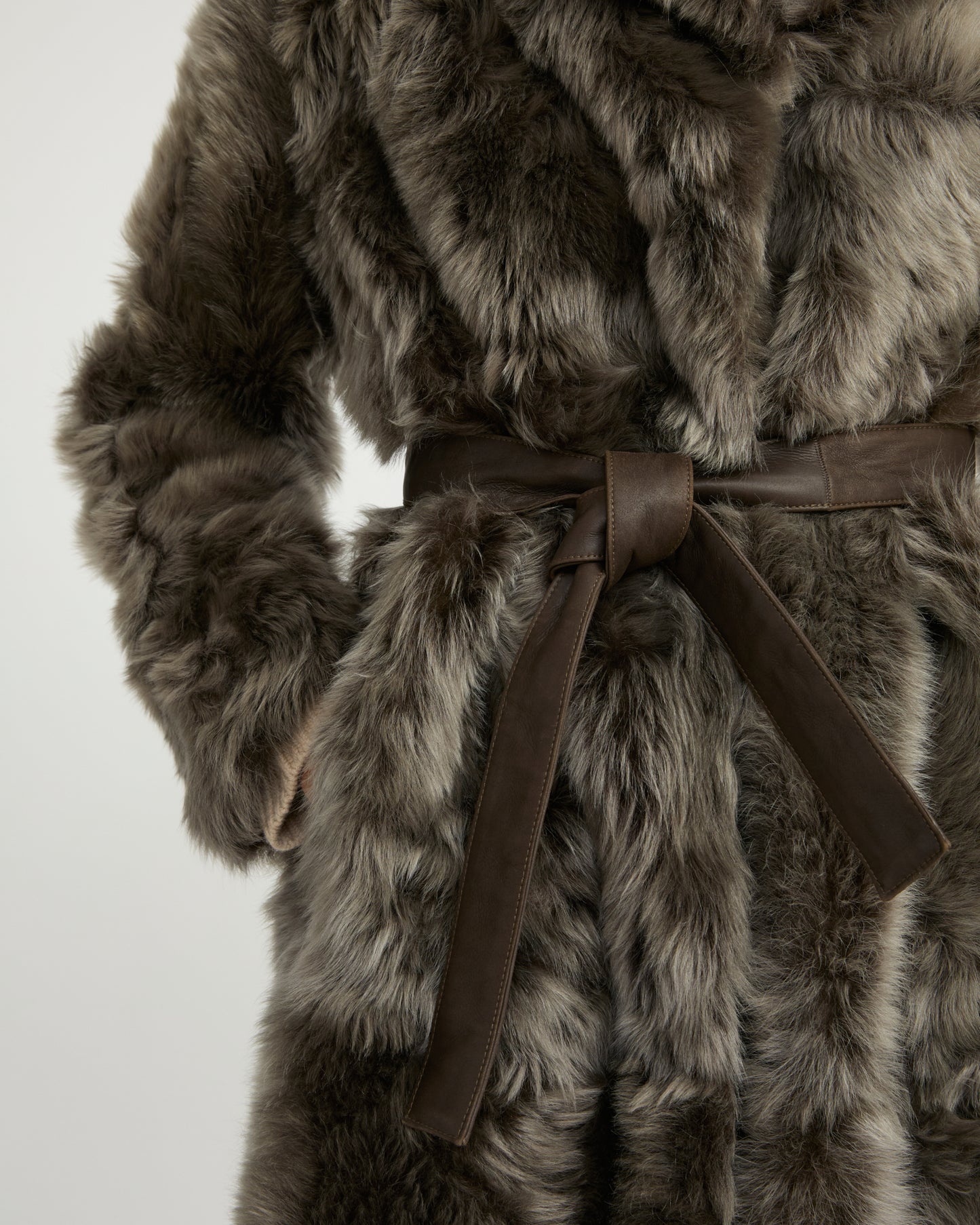 Reversible coat in Toscana lambskin
