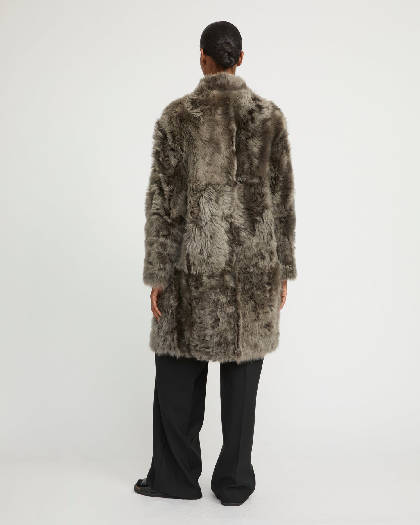 Reversible coat in Toscana lambskin