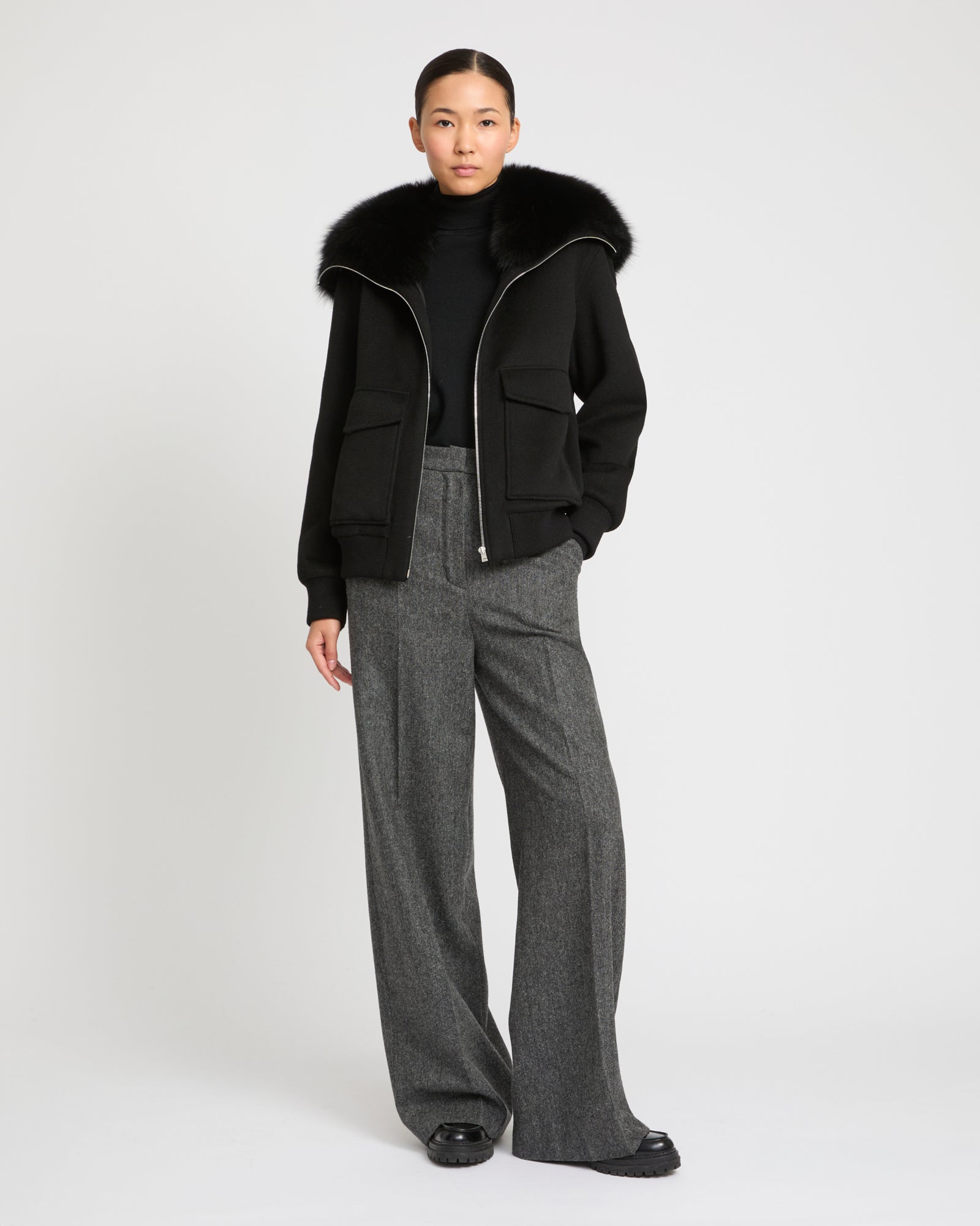 Cashmere wool & fox fur – Yves Salomon US
