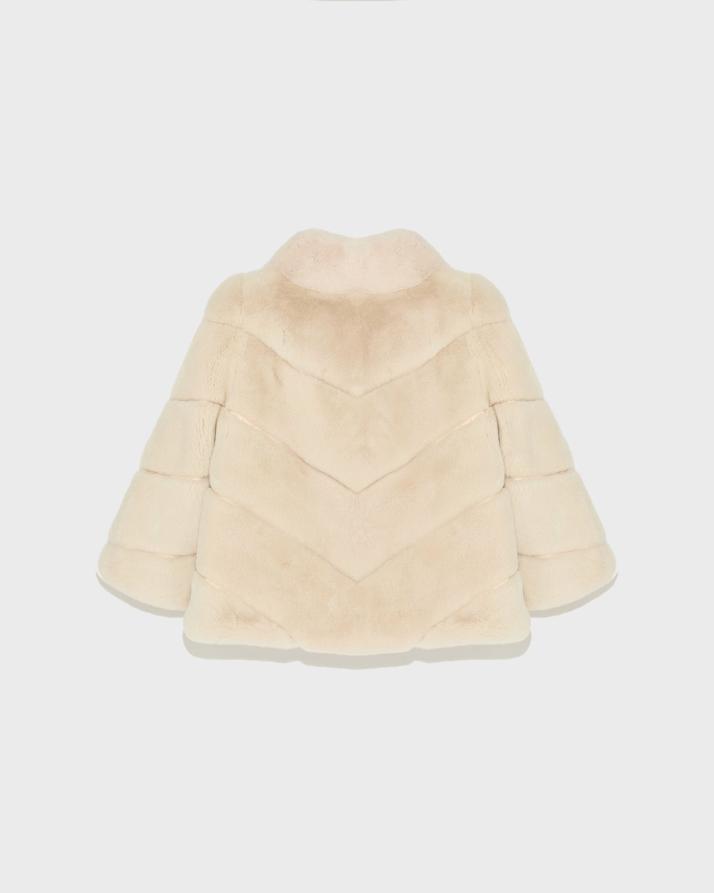 Rex rabbit fur jacket - white - Yves Salomon