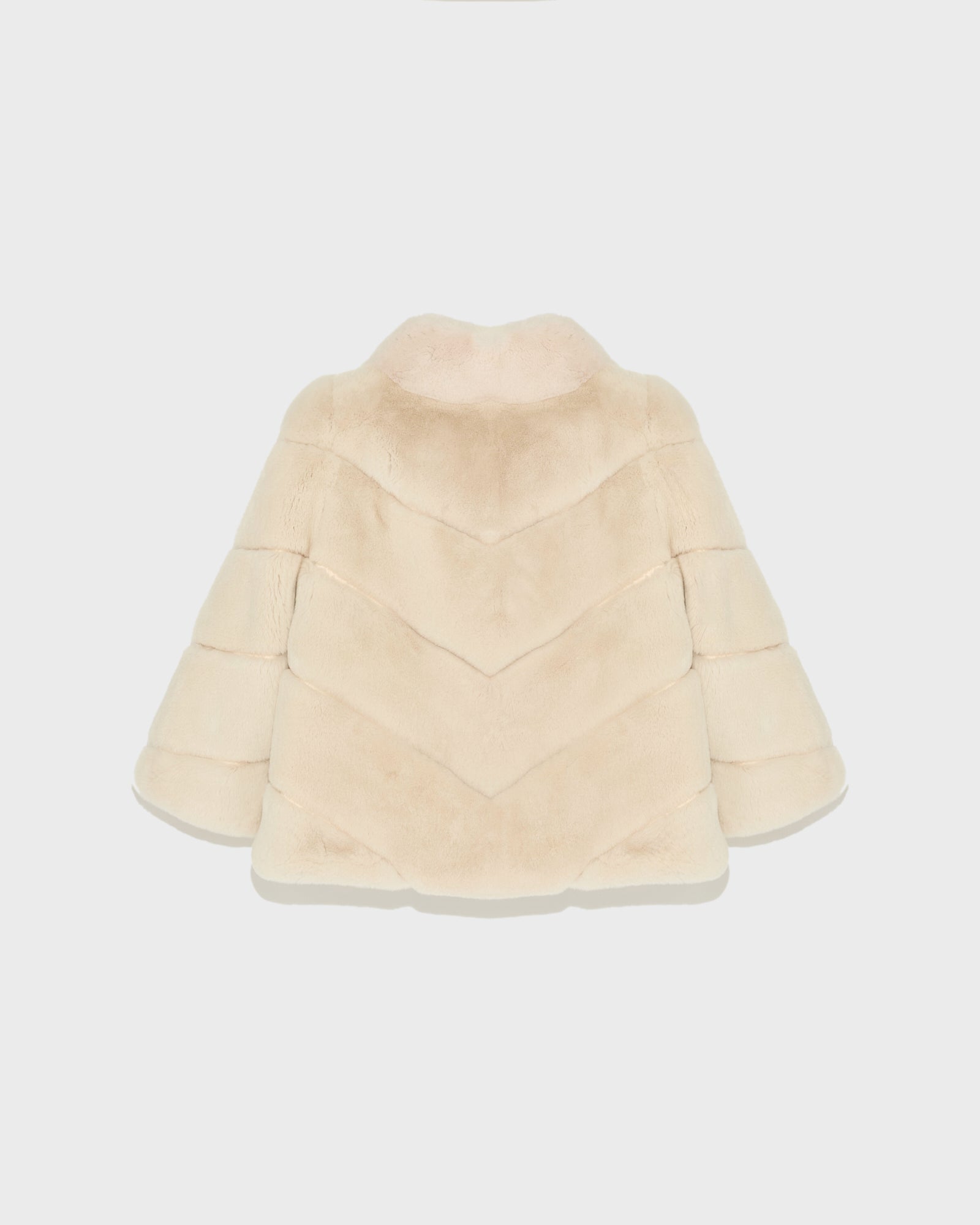 Rex rabbit fur jacket - white - Yves Salomon