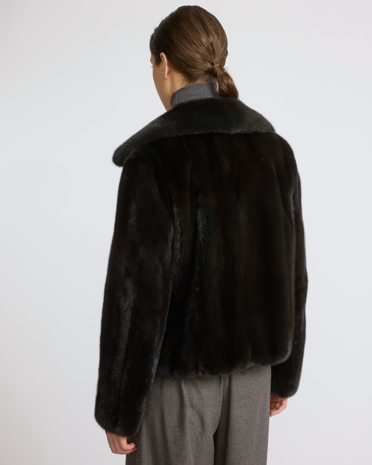 Short jacket in long-haired mink fur - Yves Salomon - New Fall/Winter Collection