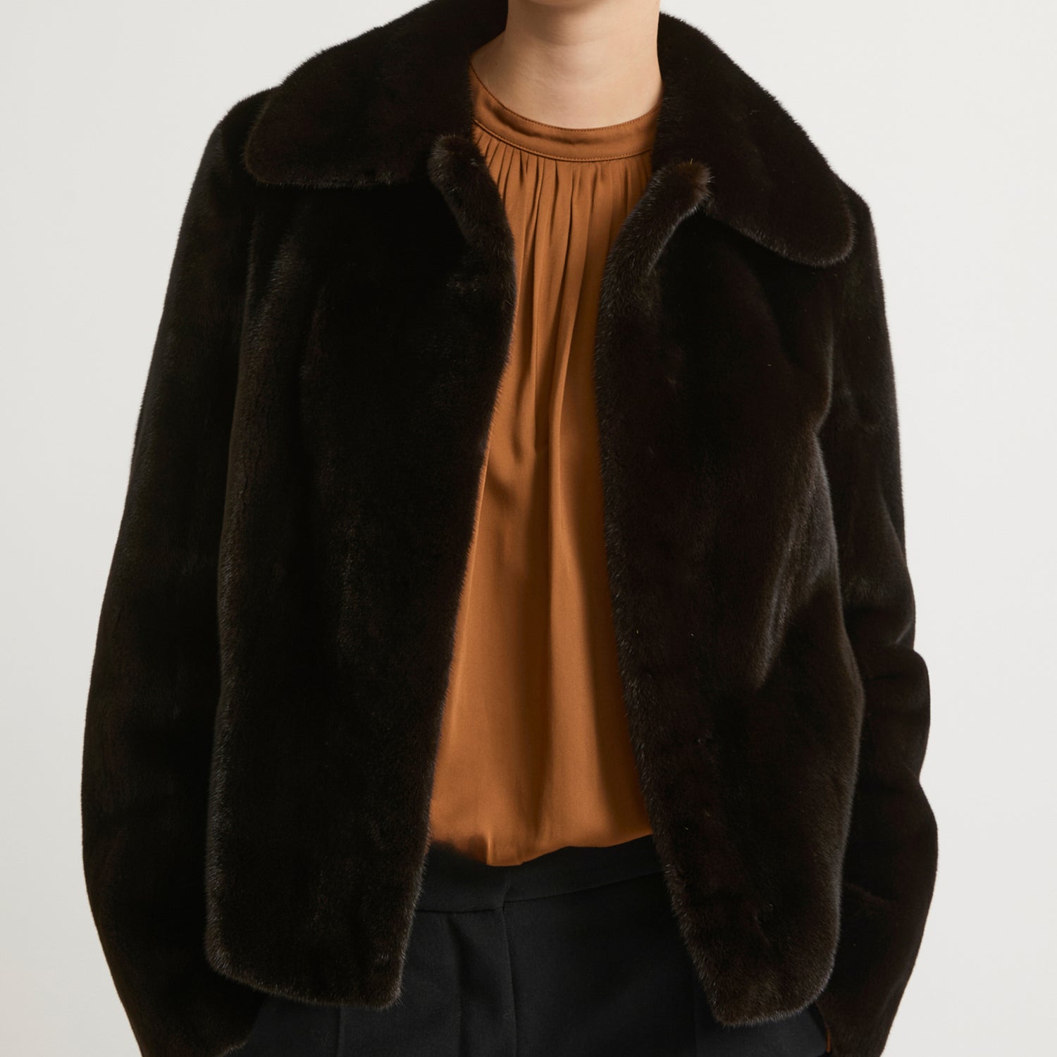 Short jacket in long-haired mink fur -Yves Salomon