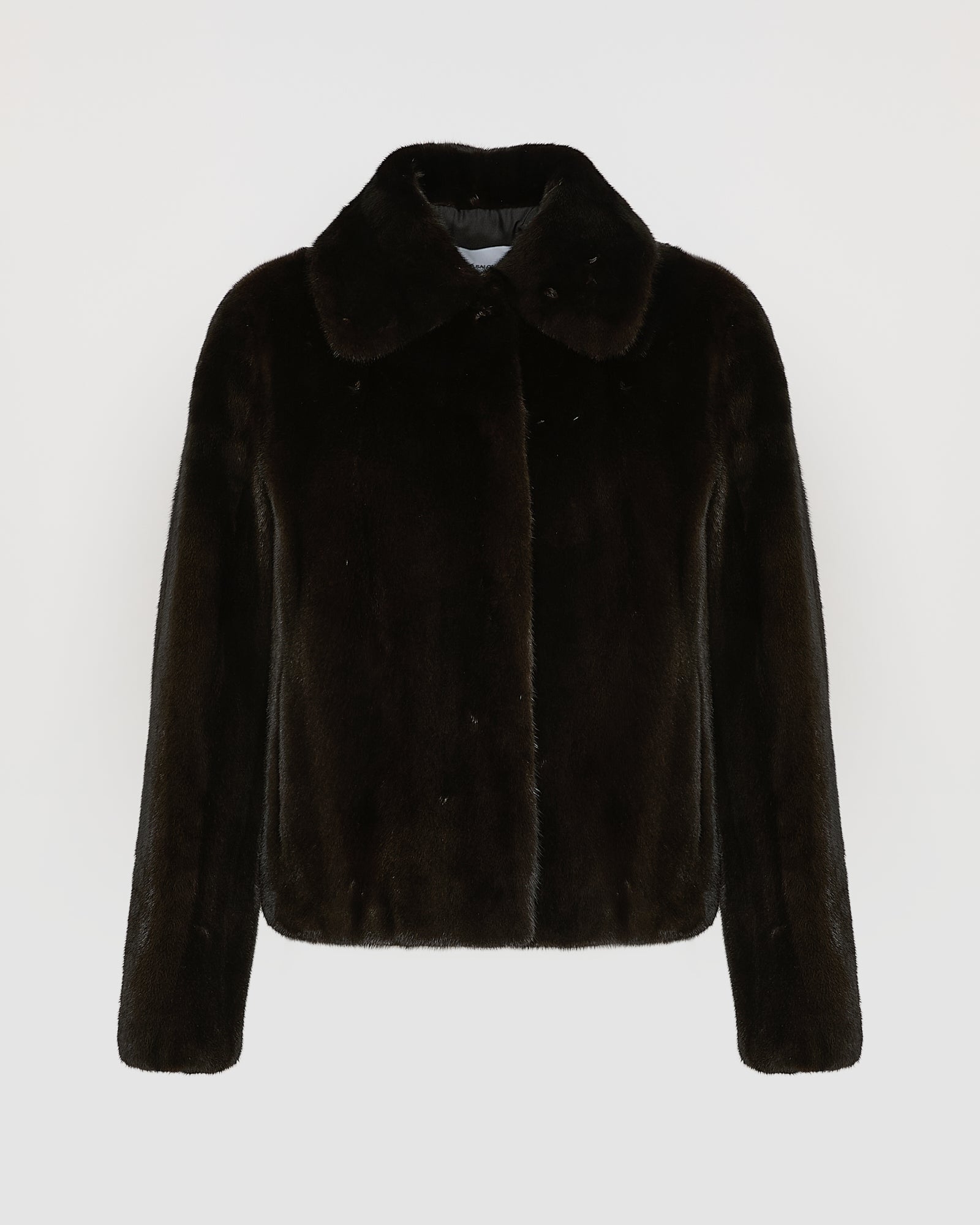 Short jacket in long-haired mink fur - black - Yves Salomon – Yves