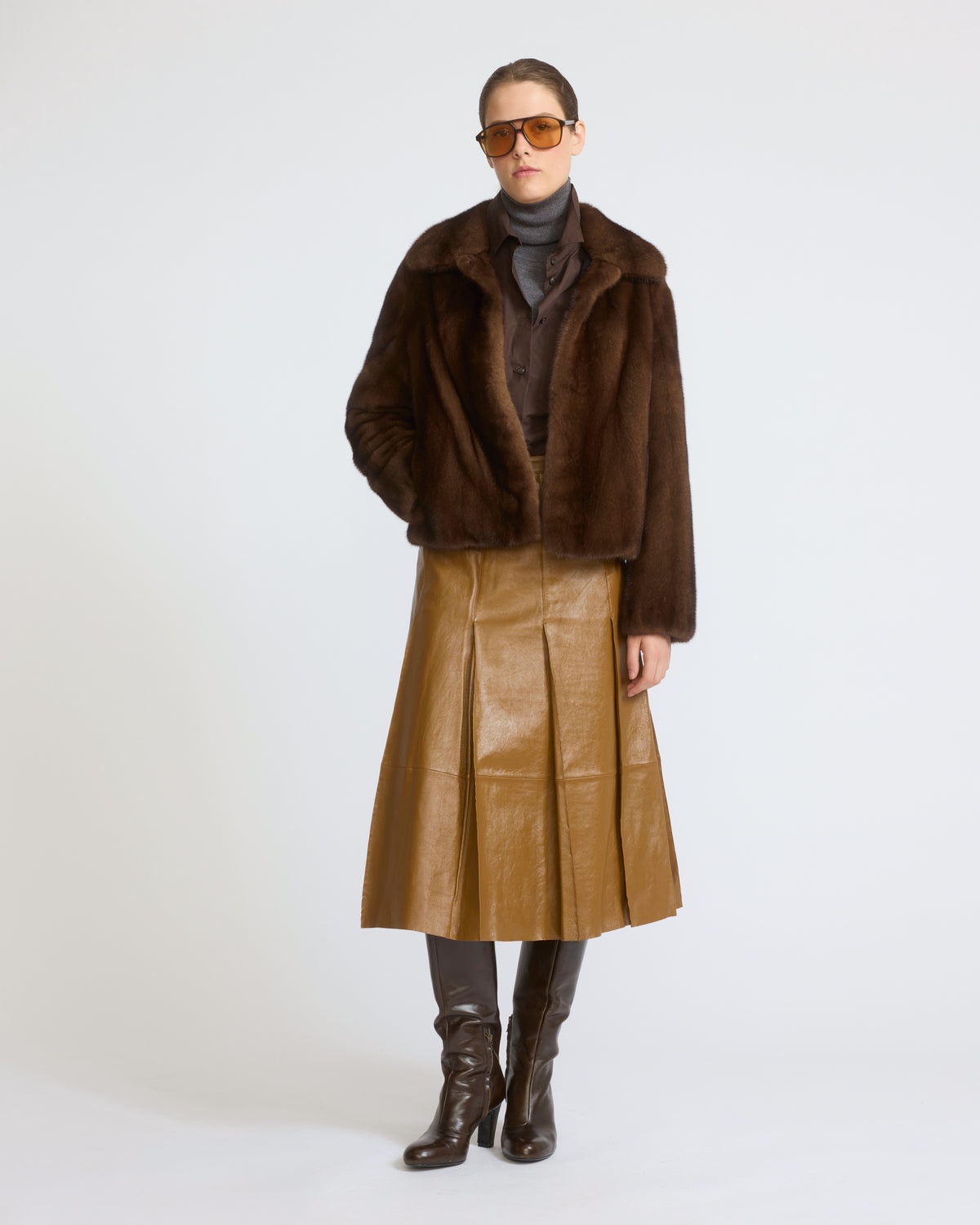 Short jacket in long-haired mink fur - Yves Salomon - New Fall/Winter Collection