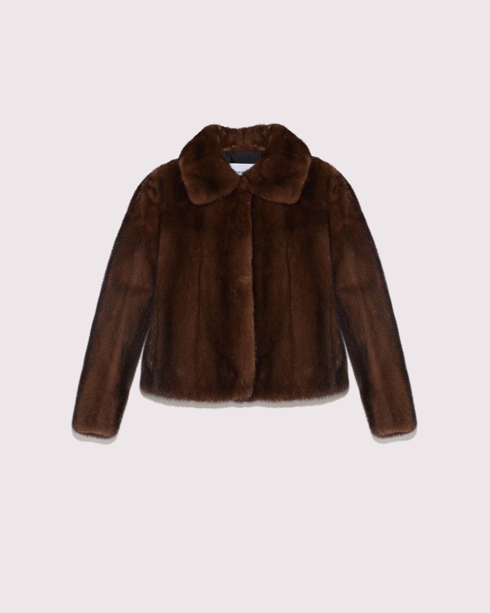 Short jacket in long-haired mink fur - navy - Yves Salomon – Yves