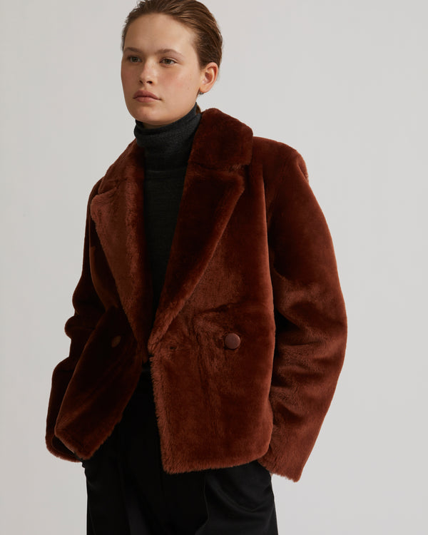 Short merino wool jacket