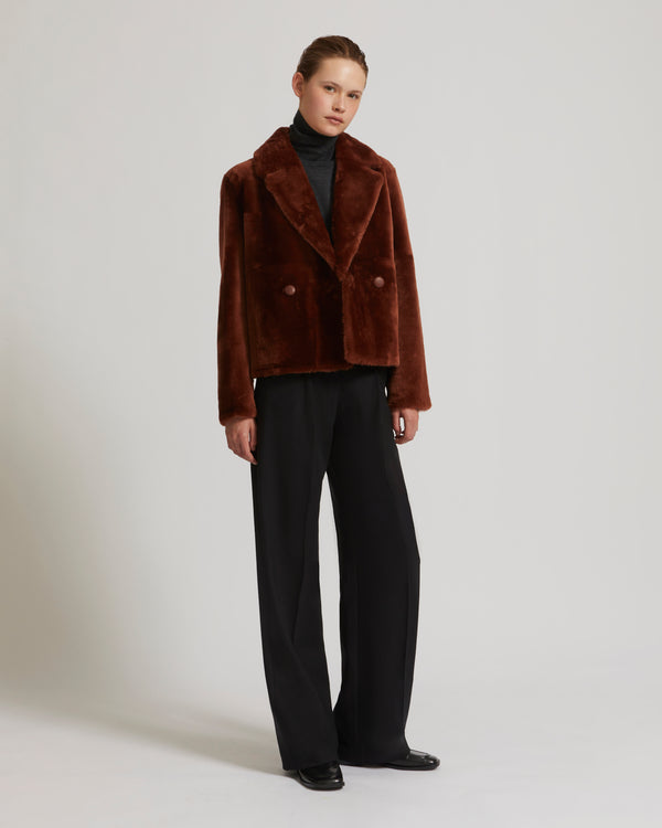 Short merino wool jacket