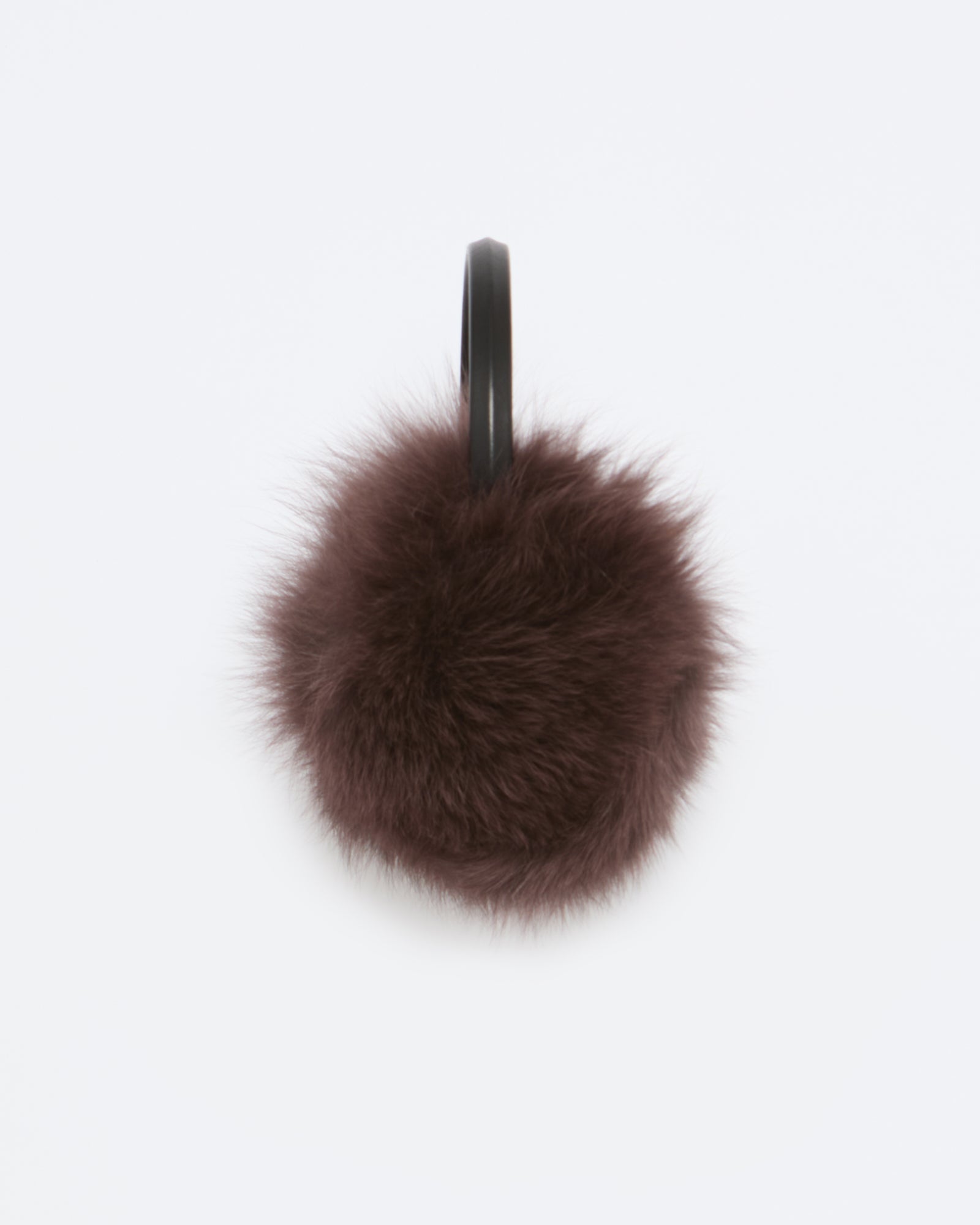 Fox fur earmuffs - burgundy - Yves Salomon – Yves Salomon US