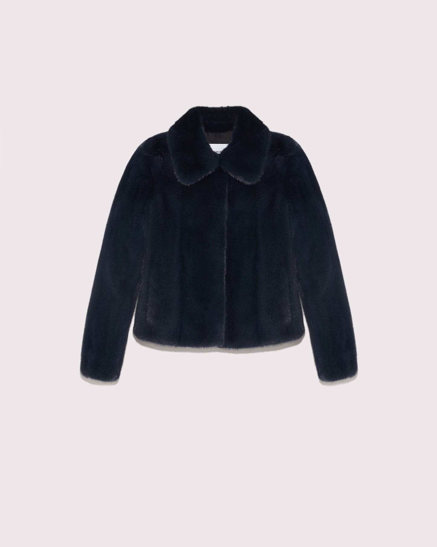 Short jacket in long-haired mink fur