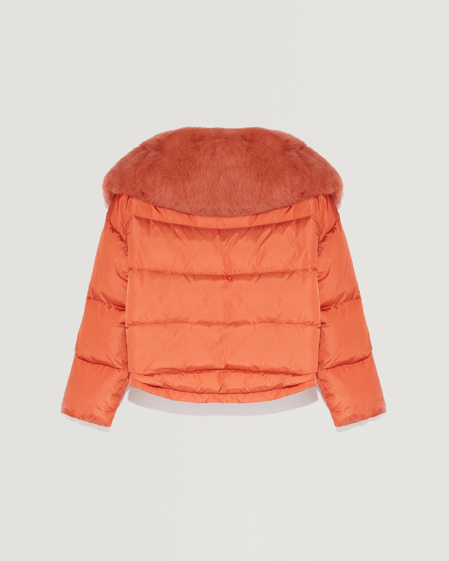 Down jacket with fox fur collar-Yves salomon-Winter sale & boxing day