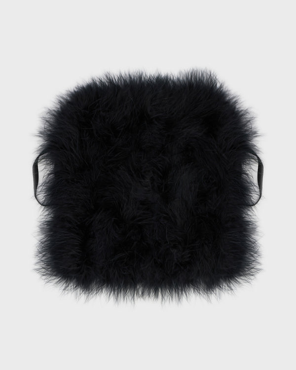 Mini feather bag - black - Yves Salomon