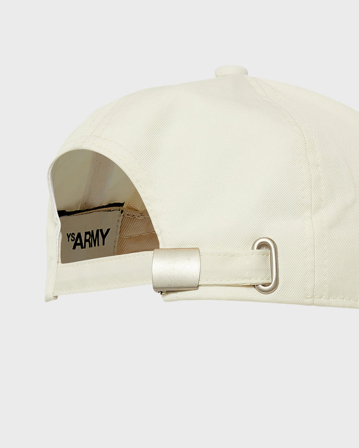 Polycotton drill cap - white - Yves Salomon