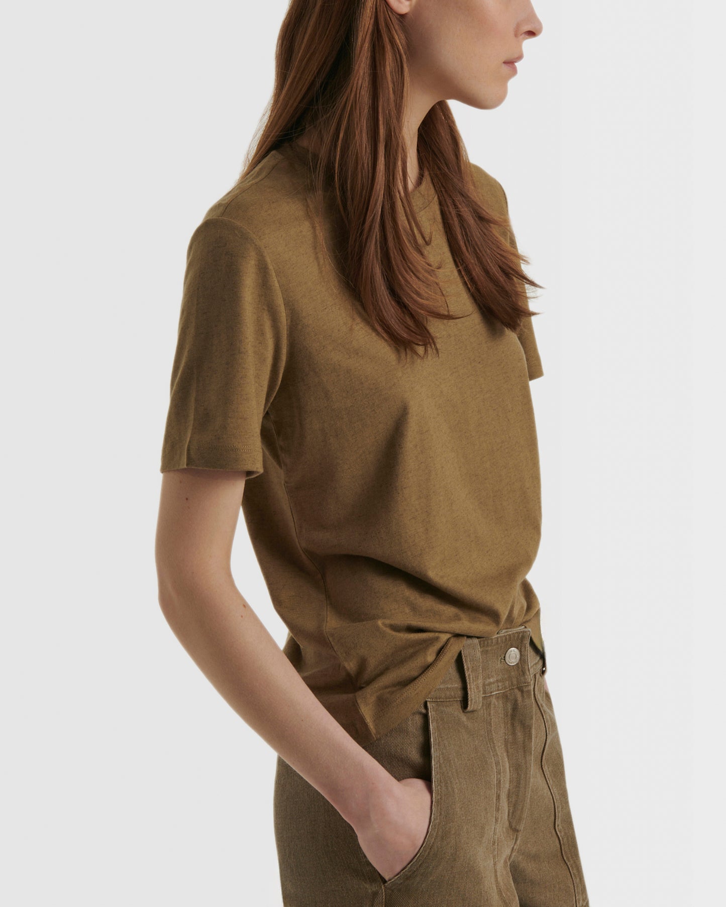 Cotton-cashmere jersey T-shirt