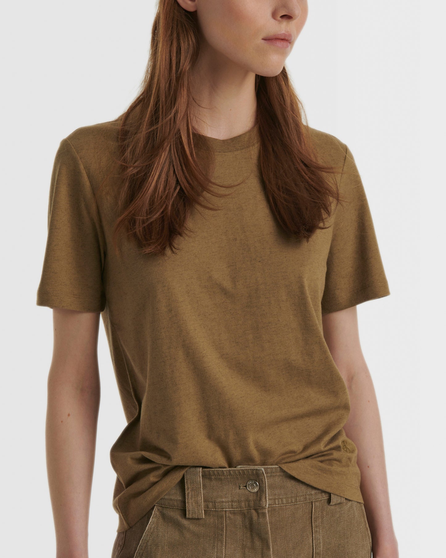 Cotton-cashmere jersey T-shirt