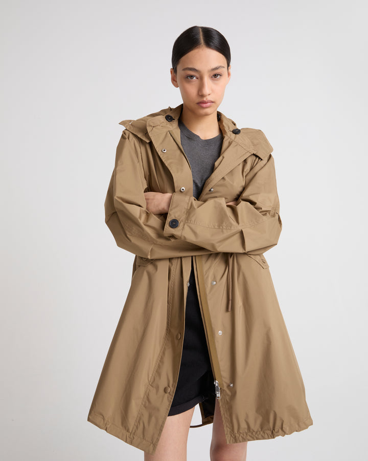 PARKA TECHNICAL FABRIC - bronze - Yves Salomon