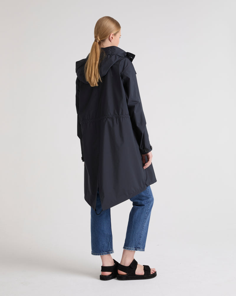 PARKA TECHNICAL FABRIC - navy - Yves Salomon